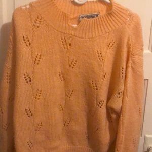 Light pink fall pullover sweater